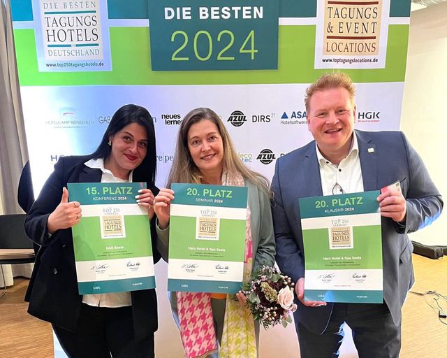 Abb. In zwei Kategorien unter den Top20 Tagungshotels!