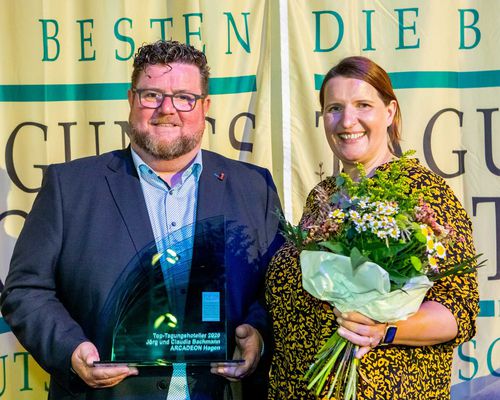 Bester Tagungshotelier 2020 Claudia und Jörg Bachmann