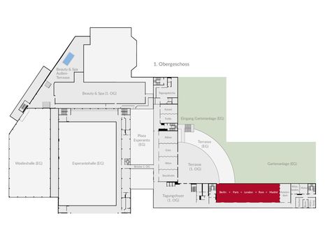 Abb. 500 m² Raumkombination